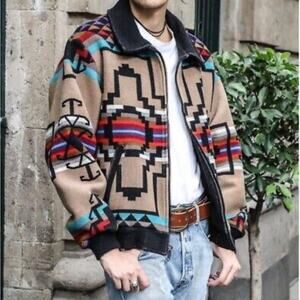 Vintage PENDLETON High Grade Western Wear Southwestern Jacket Large